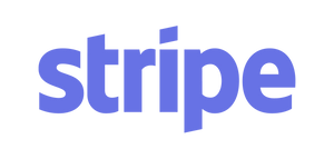 Stripe logo blue